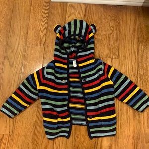Striped Bear Hood Sweater